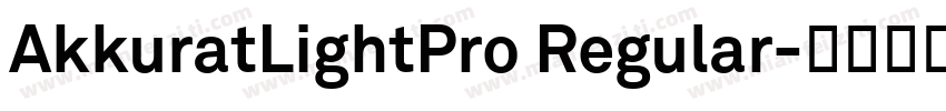 AkkuratLightPro Regular字体转换